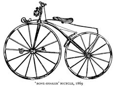 'Bone-shaker' bicycle, 1869