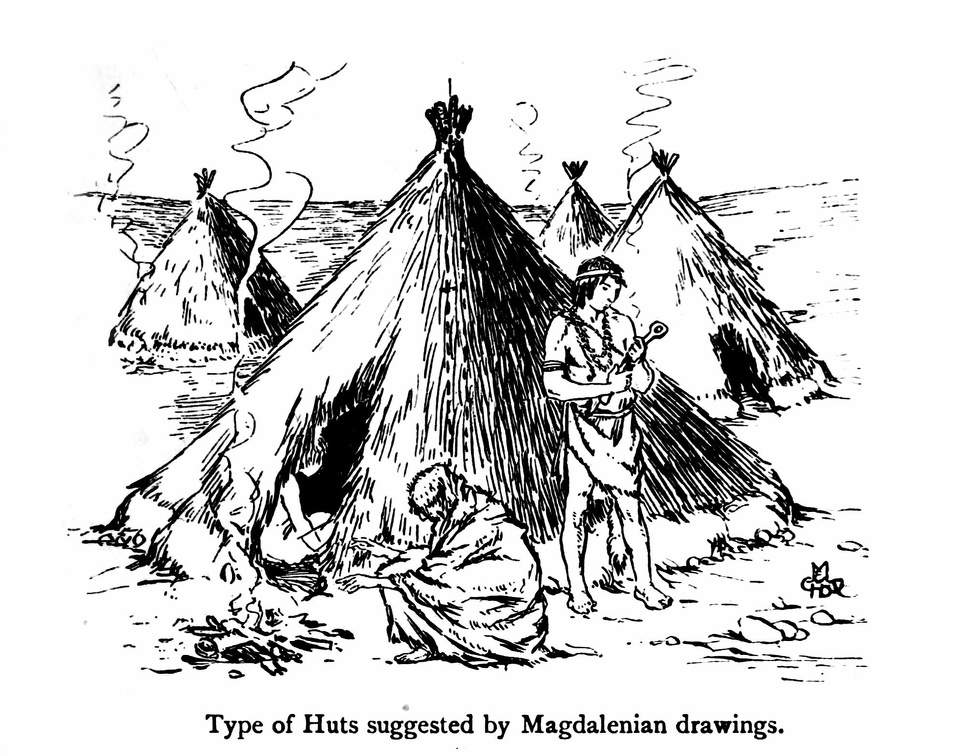 Type of Huts suggested by Magdalenian drawings 2