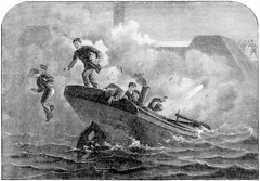 Lieut. Cushing’s Torpedoboat Sinking the Albemarle