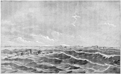 Monitor Fleet in a Gale off Fort Fisher
