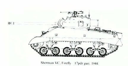 Sherman VC, Firefly - 17 pounder gun - 1944