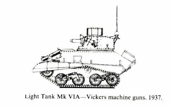 Light Tank Mk VIA - Vickers machine guns - 1937