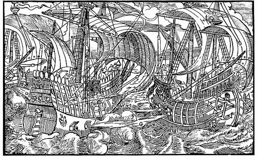 A Sea-fight in Tudor Times.jpg