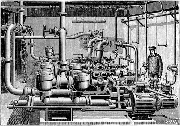 Worthington tandem compound steam pumps