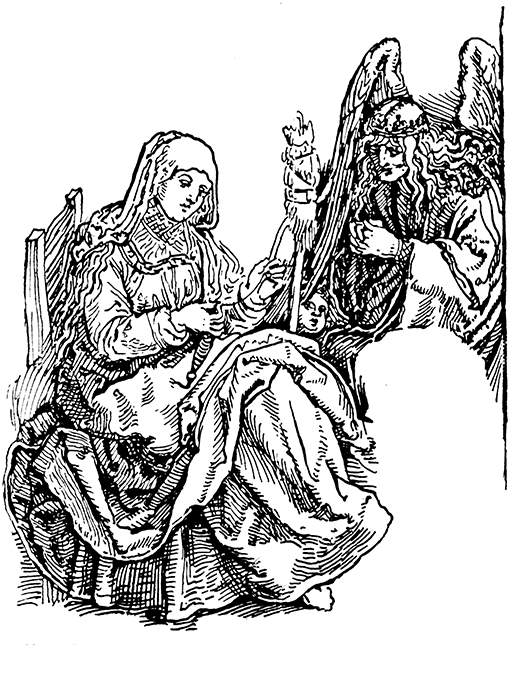 Life of the Virgin - excert from Durer etching